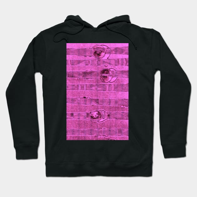 Abstract #1 in Magenta Hoodie by Carole-Anne
